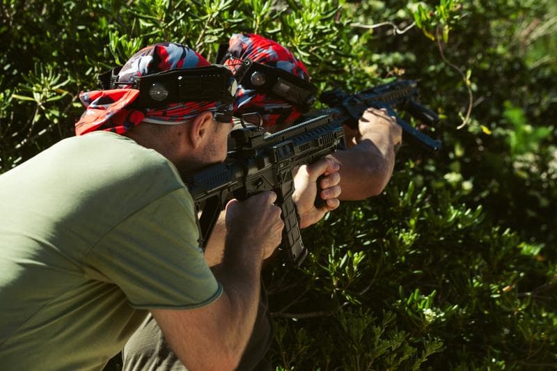 Springtime is perfect for outdoor laser tag!